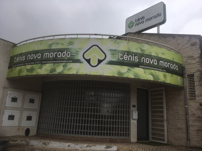 Entrada das instalações do Ténis Nova Morada Entrada das instalações do Ténis Nova Morada
